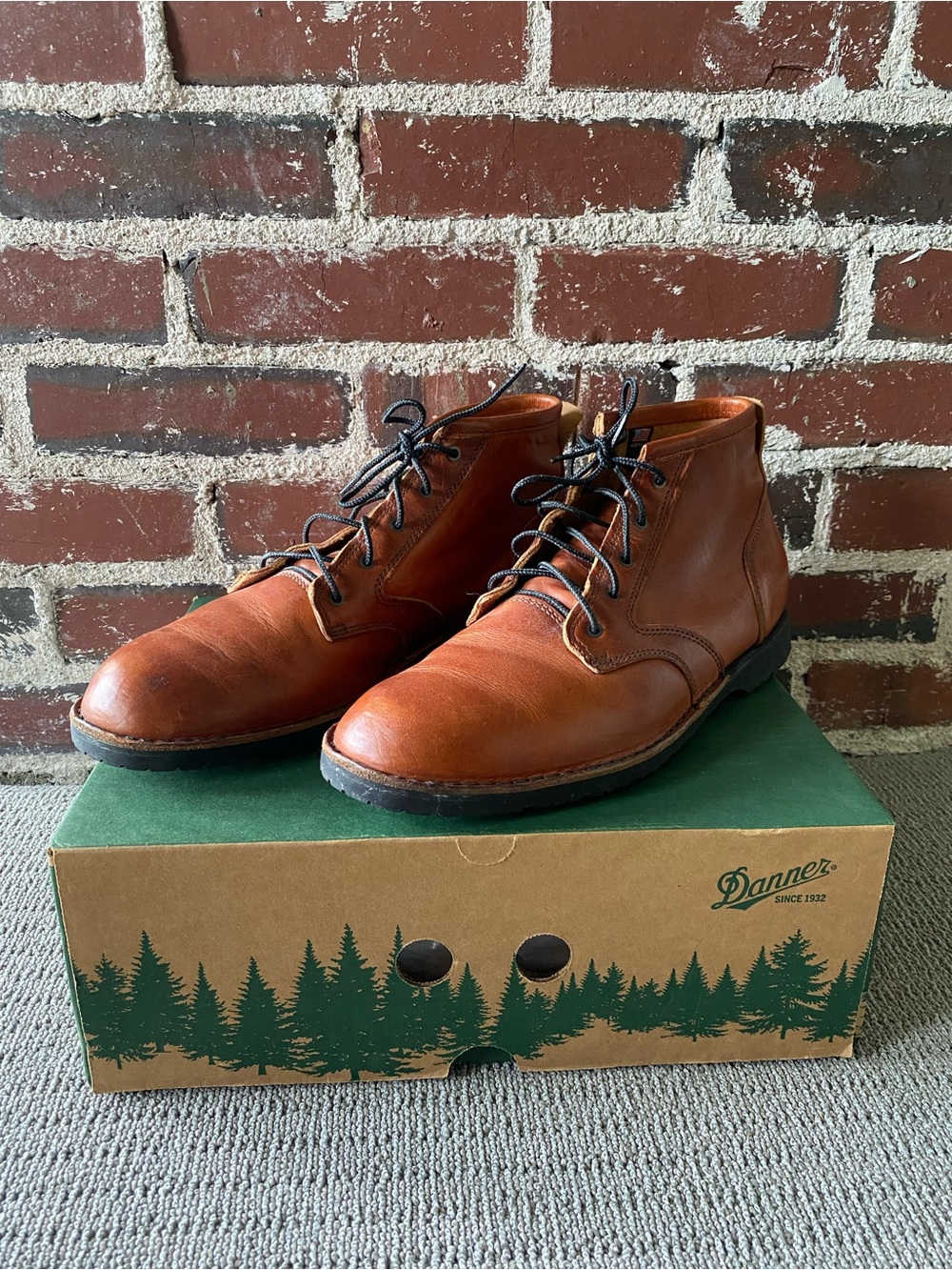 DANNER 32610 Forest Heights Piedmont 6" Brown Leather Boots Vibram Men’s 11.5 EE